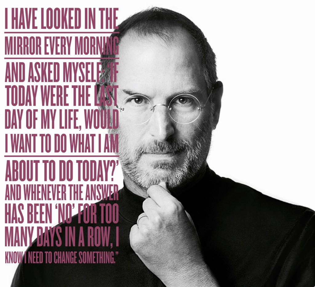 steve jobs quote look in the mirror