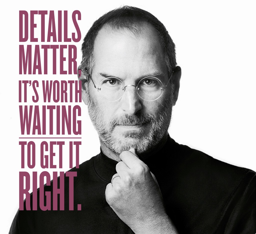 steve jobs details matter