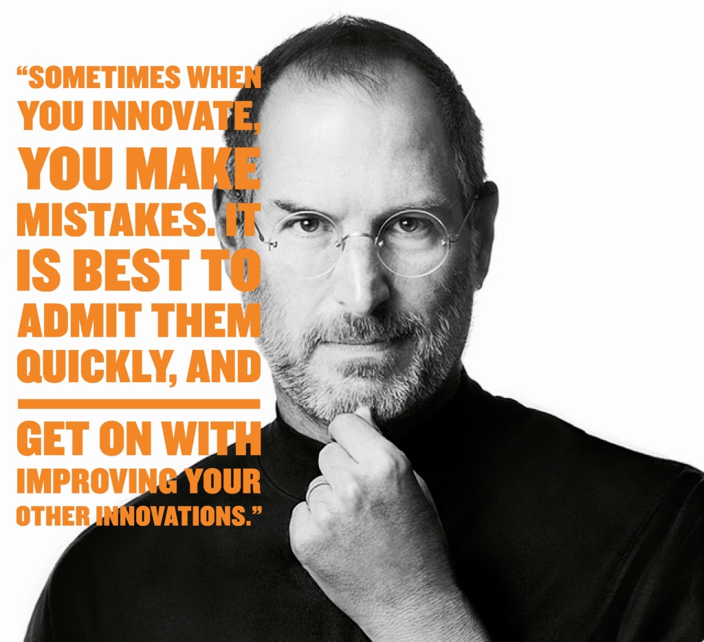 steve jobs quote mistakes