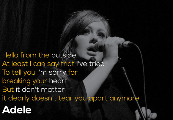 adele song quotes